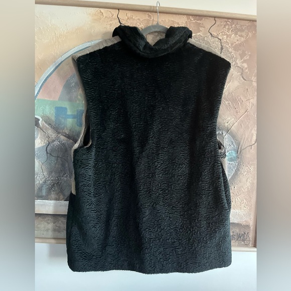 Vintage Danielle Nault Sherpa Horses Zip-up Sweater Vest - Picture 10 of 10